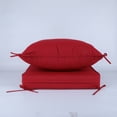 thumbnail image 6 of 2 PCS Set 24x24 in Outdoor Deep Seat Cushion- Waterproof Fade-Resistant Patio Furniture Cushions with Removable Covers, Adjustable Straps & Handles,Red, 6 of 7