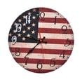 thumbnail image 2 of DOLITY Wall Clock Funny Clock 14" Non Ticking Clocks for Living Room Office Kitchen, 2 of 9