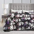 thumbnail image 4 of Kuromi Blanket, Anime Throw Blanket For Couch Sofa Bed, Soft Cozy Lightweight Warm Flannel Blanket, Home Decor, Anime Gifts For Boys Girls Kids Teens, 80"X60", 4 of 9