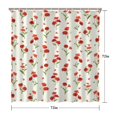 thumbnail image 5 of Pioneer Flower Floral Print Pattern Shower Curtain 72"x72" ,Bathroom Decorative Shower Curtains Set with 12 Hooks,Modern Waterproof Washable Shower Curtain, 5 of 6