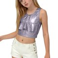 thumbnail image 3 of EGNMCR Round-Neck Tank Top Children's Spring And Summer Solid Color Festival Of Carnival Party Festival Performance Costumes Round Neck T-shirt Top For Kids Children polyester top, 3 of 4
