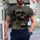 thumbnail image 5 of Hombre Unisex Diario Camiseta 3D Estampado Gráfico Estampados Animal Estampado Manga Larga Tops Casual Bloue Pompotops oipoqjl4745, 5 of 9