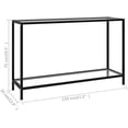thumbnail image 2 of TBQXFDU Console Table Transparent Tempered Glass Glass Coffee Table 2 Tier Modern Coffee Table Living Room Table  Transparent Bedside Table Glass Edges for Living Room  Office  Waiting Ar, 2 of 7