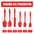 thumbnail image 2 of Utensilios Silicona Cocina Palas Espatulas Reposteria 6 Set Rojo, 2 of 5