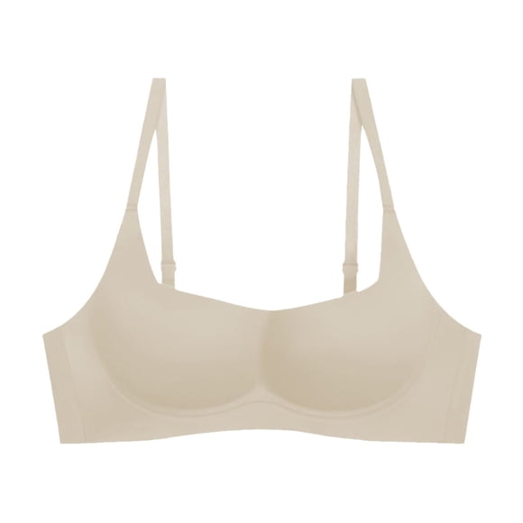 DondPO Bras for Women Women's Thin Small Breasts Gather and Support To Sagging Soft Support No Breast Holding Bra Wireless Bra Seamless Bras White M Clearance!