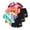 Red Blue Orange(A306), variant on Girls Summer Outfits 6 Pcs Tie-dye Heart Print Casual Short Sleeve Tee Tops and Dolphin Shorts Set Red Light Green Blue 5-6 Years