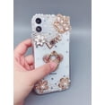 thumbnail image 2 of Compatible with iPhone 12/iPhone 12 Pro Case 3D Glitter Cartoon Mickey Mouse Bling Case Shiny Crystal Rhinestone Diamond Bumper Clear Protective Cover Designed for iPhone 12/12 Pro 6.1'', 2 of 4