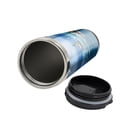 thumbnail image 2 of Lighthouse Travel Mug, Daytime Wavy Rocky Sea, Steel Thermal Cup, 16 oz, by Ambesonne, 2 of 2
