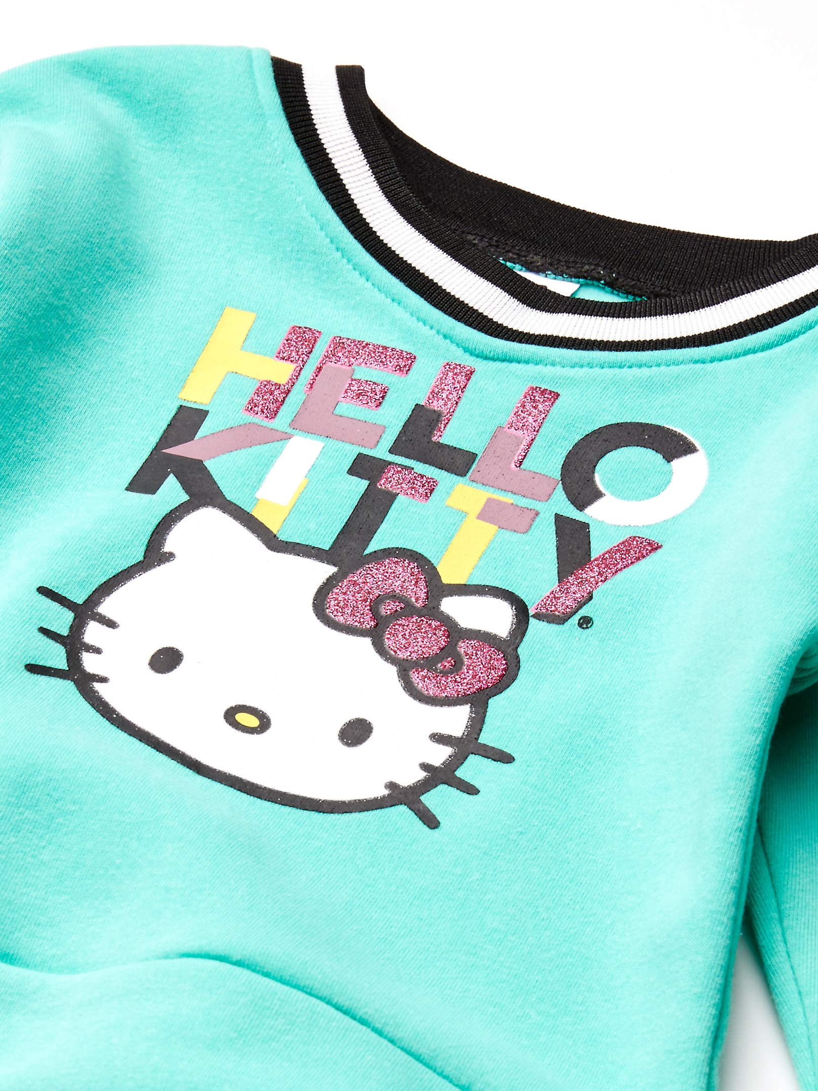 Hello Kitty Toddler Girls 2 Piece Sweatshirt and Pant Legging Set, Mint, 3T