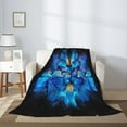 thumbnail image 3 of Butterfly (6) Throw Blankets 40"x30" Lightweight Flannel Fleece Cozy Soft Blanket Home Decor for Couch Bed Sofa Bedroom Living Room Travel Birthday Christmas All Season, 3 of 6