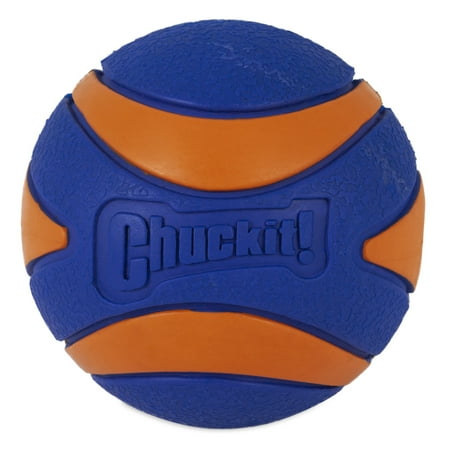 Chuckit! Ultra Squeaker Rubber Dog Ball Fetch Toy For Dogs, XL Extra Large 3.5", For Dogs 100+ lb, Pack of 1
