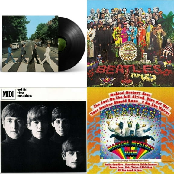 Abbey Road Anniversary & Sgt. Pepper's Lonely Hearts Club Band (2017 Stereo Mix/180G/Original Stencils) & With The Beatles & Magical Mystery Tour [LP Vinyl Bundle]