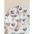 thumbnail image 4 of Suealasg 2Pcs Kids Baby Boys Summer Casual Outfits 6M 1T 2T 3T Toddler Boys Clothes Short Sleeve Animal Print T-shirt Tops and Shorts Sets, 4 of 6