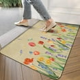 thumbnail image 5 of Floral Decor Door Mat Welcome Flowers Doormat Non Slip Colorful Farmhouse Entrance Reusable Home for Spring Decoration Front Door Mats Indoor Outdoor Rug 17" x 30", 5 of 6