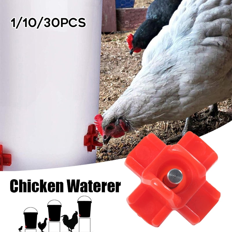 Drip-free Chicken Watering Nipples Side-mount 100 nipples 