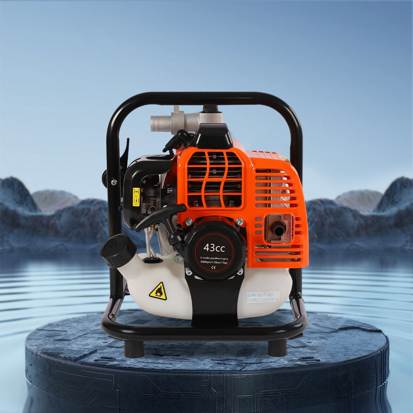Denest 1.7 HP 2" Gas-Powered Power Water Pump 43CC Fire Fighting Transfer Pump