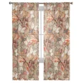 thumbnail image 3 of Antique Flower Butterfly Leaves Bedroom Transparent Sheer Curtains Holiday ration Window Voile Tulle Curtain, 3 of 7