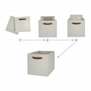 Better Homes & Gardens Collapsible Fabric Cube Storage Bin, Vanilla