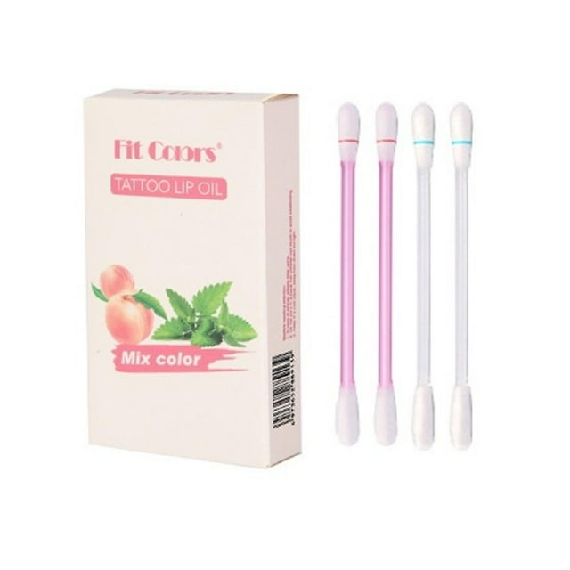 Lápiz labial para tatuajes, bastoncillo de algodón, brillo labial, 20 unidades HUOGUO