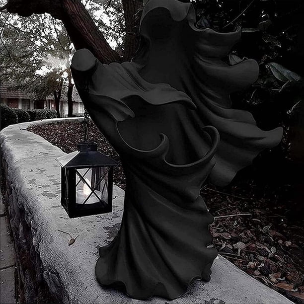 Estatuilla De Fantasma Con Gesto Grosero - Resina Blanca, 8.5 Cm, Decoración Divertida Para Halloween Y Regalos Originales