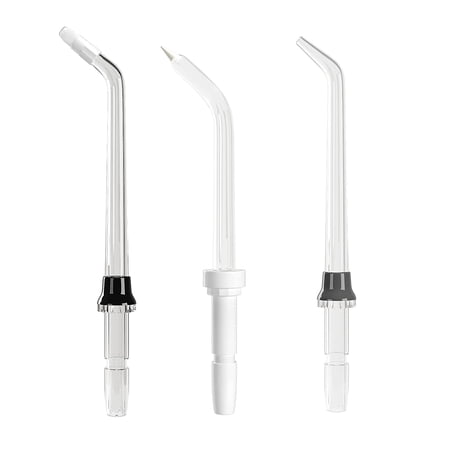 Electric Water Flosser Replacement Tips (Combo/3 Pack) | for Fresh Breath & Healthy Gums Plaque Removal Between Teeth Braces Dental Work