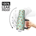 thumbnail image 3 of 40oz Pioneer Flower Floral Print Pattern Insulated Tumbler with Handle, BPA-Free Leak Proof Lid and Straws, Double Wall Vacuum, Hot 12h/Cold 34h, 3 of 6