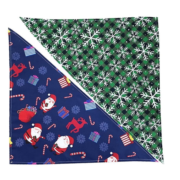 Holiday Dog Bandanas 2 Pack, Bandana For Small Medium Large And Extra