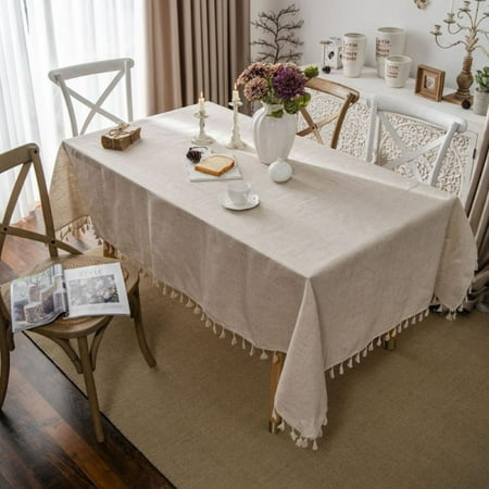 

Oaktree Household Tablecloth Cotton And Linen Tapete Tablecloth Easy to Clean
