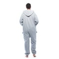 thumbnail image 3 of #FollowMe Jumpsuit / Adult Onesie / Flight Suit (Grey Heather / Black, X-Large), 3 of 4