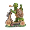 thumbnail image 4 of luz del césped,Estatuillas Estatua Esculturas Adornos ín,Turtle Riding Garden ,Patio de césped con escultura de animales a prueba de agua,Decoración Paisaje DYNWAVEMX luz del césped, 4 of 8