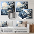 thumbnail image 4 of Designart "Beach Boat gracefulness Papercut I" Beach Metal Wall Art, 4 of 5
