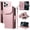 Pink, variant on Leather For Apple iPhone 16 Plus Case Wallet With 11-Card Holder & Bills Slot, With Wrist Strap Soft PU Leather Magnetic For Women Wallet Case,Pink,For iPhone 16 Plus