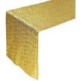 thumbnail image 1 of 3 x 275 cm Hermosa tela de fiesta brillante Lentejuelas Camino de mesa Manteles de tela para decoraciones de banquetes de boda - Dorado Fokelyi LKX-1259, 1 of 9