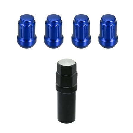 Unique Bargains M12x1.5 Car Wheel Lock Lug Nuts Set Anti Theft Lug Nut Screw Blue