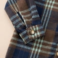 thumbnail image 5 of Kids Toddler Boy Clothes Flannel Plaid Hoodied Tops + Casual Pants Boys Fall Winter Outfits, 5 of 7