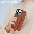 thumbnail image 5 of Jiahe Cover for iPhone 14 Pro Max, Slim Soft with Adjustable Wristband Kickstand Case,Anti-Scratch Rugged Shockproof PU Leather Cover Protective Cover, brown, 5 of 8