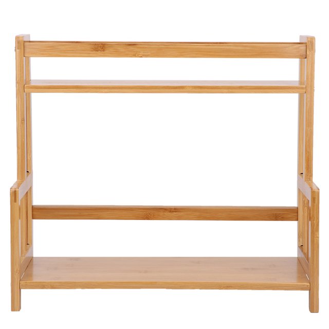 Dekaim Étagère de Cuisine, Multifonction Countertop 2-Layer Kitchen Spice Assaisonnement Rack Étagère de Rangement Organisateur