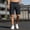 Black, variant on WIZUTIZ Men's Multi Pocket Zipper Cargo Short Outdoor Casual Loose Fit Dungarees Shorts