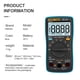 thumbnail image 4 of Multimetro ANENG AN8002 6000 recuentos Verdadero valor eficaz Multímetro digital multifuncional Voltímetro Amperímetro Mini medidor de mano Medidor universal de alta precisión Temperatura de medición ANENG Multimetro, 4 of 7