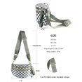thumbnail image 3 of Bandolera FEIBOON Spacious a cuadros de nylon para mujer, 3 of 6