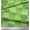 thumbnail image 3 of Soimoi Green Poly Georgette Fabric Geometric African Fabric Prints By Yard 52 Inch Wide, 3 of 3