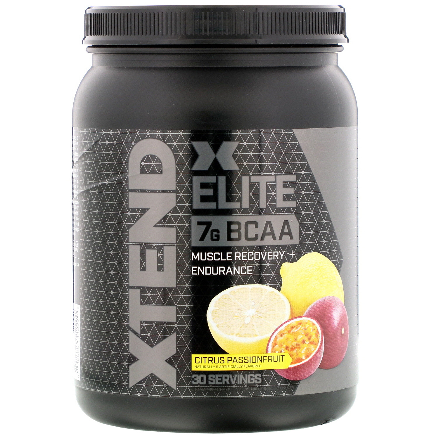 XTEND Elite BCAA Powder + Citrus Passionfruit + Recovery + Endurance + 30 Servings