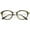 Tortoise / Clear, variant on Classic Horn Rimmed Round Eyeglasses Thin Metal Arms Clear Lens 47mm (Black / Clear)