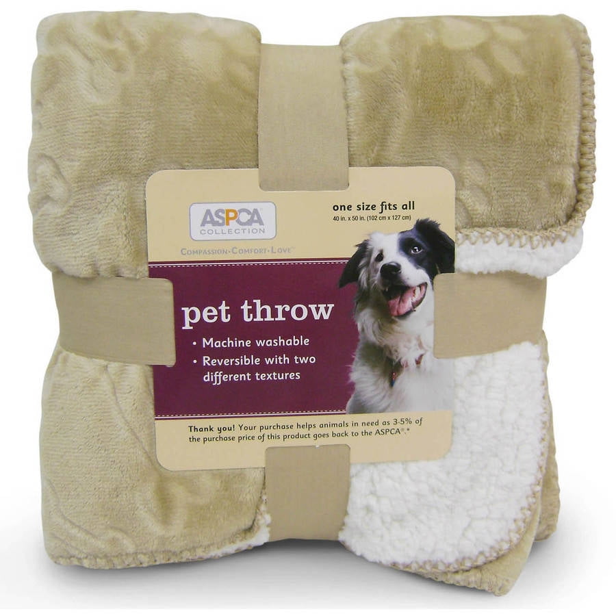 Aspca 40 X 50 Dog Pet Fleece Throw Blanket Walmartcom Walmartcom