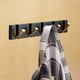 thumbnail image 5 of Perchero plegable minimalista decorativo de alta resistencia para colgar abrigos, toallas, bolsos, llaves y batas. Ideal para colgar ropa, toallas, bolsos, llaves y batas. Cinco ganchos negros, 5 of 9