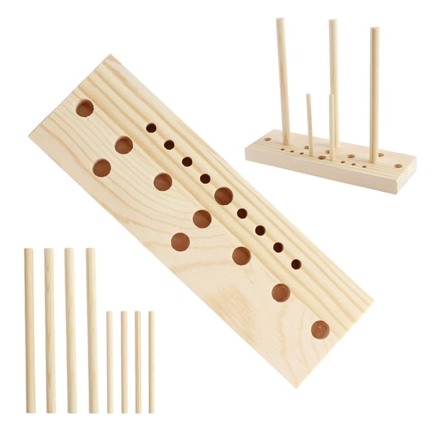 Herramienta de madera de haya para hacer lazos - Ajustable, 3 kits y fácil de usar - para cintas, coronas, manualidades y regalos