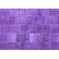 thumbnail image 1 of Ahgly Company Indoor Rectangle Patchwork Purple Transitional Area Rugs, 6' x 9', 1 of 4