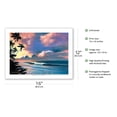 thumbnail image 2 of Tropical Dream - Coastal Landscape - From an Original Color Painting by Wade Koniakowsky - Bamboo Fine Art 290gsm Paper (Unframed) 12x16in, 2 of 4