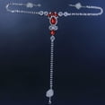 thumbnail image 4 of WZXFASHION Water Waist Chain Nightclub Sexy Body Chain Fun Jewelry Body Chain Intimates Silver One Size, 4 of 7
