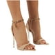 Cameland Femmes Chaussures Bonbon Couleur Pointu Sandales Mode Talons Hauts Métal Chaîne Grandes Chaussures – image 4 sur 4